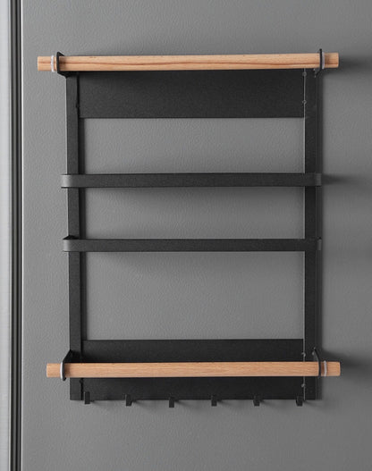 Magnetic Kitchen Towel Rack and Storage Organizer